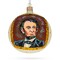 USA President Abraham Lincoln Commemorative Glass Ball Christmas Ornament 4 Inches